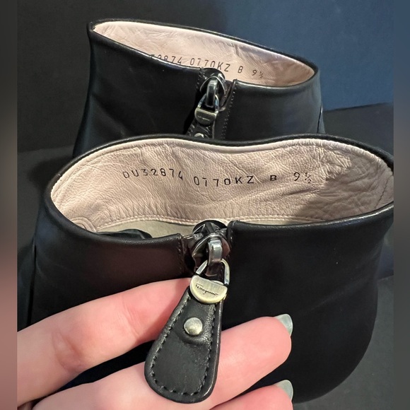 Salvatore Ferragamo Brown Leather Ankle Boot - Picture 9 of 10